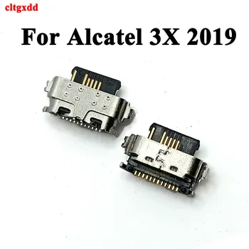 Para Alcatel 3X DE 2019 5048 5048A 5048U 5048Y do Tipo C, Micro USB de Carregamento de Porta de Soquete Plug Conector Dock