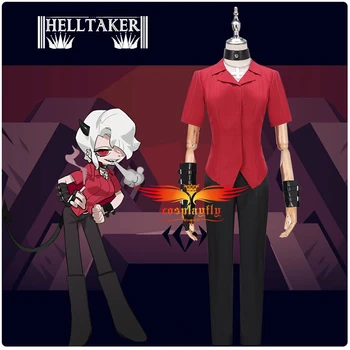 Jogo de Anime Helltaker o demônio Zdrada Cosplay Traje de Adultos, Mulheres, Homens, Roupas JK Camisa de Uniforme de Calças de Halloween, Carnaval