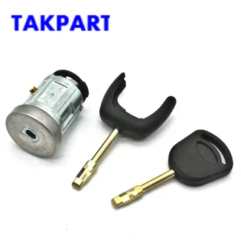 TAKPART Interruptor de Ignição & Trava de Cilindro Cilindro Definida + 2 Chaves Para Ford Transit MK7 06-NO