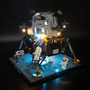 Diodo emissor de Luz, Kit De alto rendimento 10266 Apollo 11 Pouso na Lua Bin DIY Brinquedos Conjunto (Não Incluído Blocos de Construção)