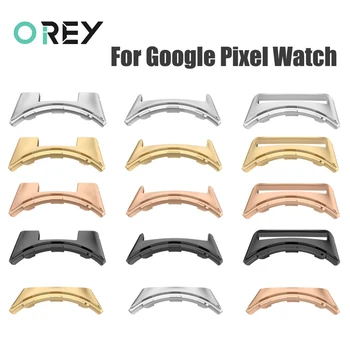 2PCS Conector de Metal para o Google Pixel Faixa de Relógio Smartwatch Adaptador para Pixel Assistir Acessórios Compatíveis com 18mm de largura de Banda 22mm