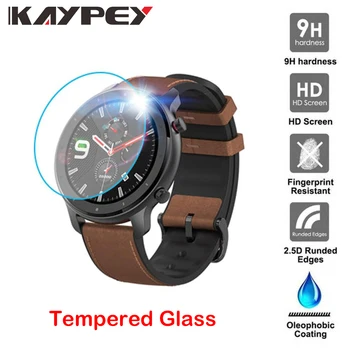 Filme transparente de Vidro Temperado de Protetor de Tela para Xiaomi Huami Amazfit GTR Smart Watch 42/47mm Smart watch acessórios de Proteção