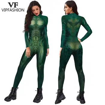 VIP MODA Adultos Cosplay Traje Python Padrão Impresso Fantasia de Carnaval de Impressão 3D Bodysuit Spandex Zentai Macacões